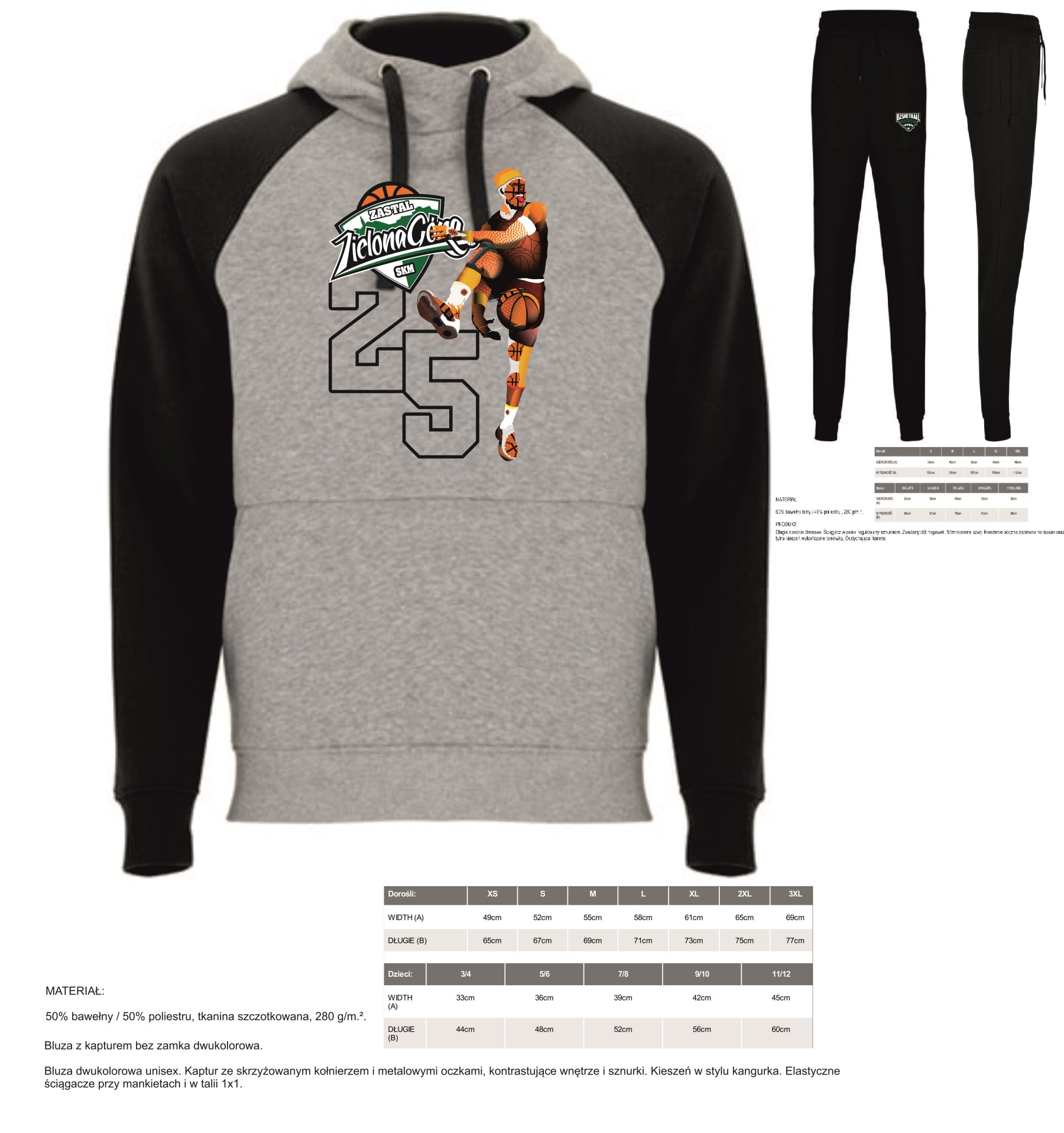 KOMPLET - Bluza 25 Lat  + spodnie Basketball Brothers - promocja 